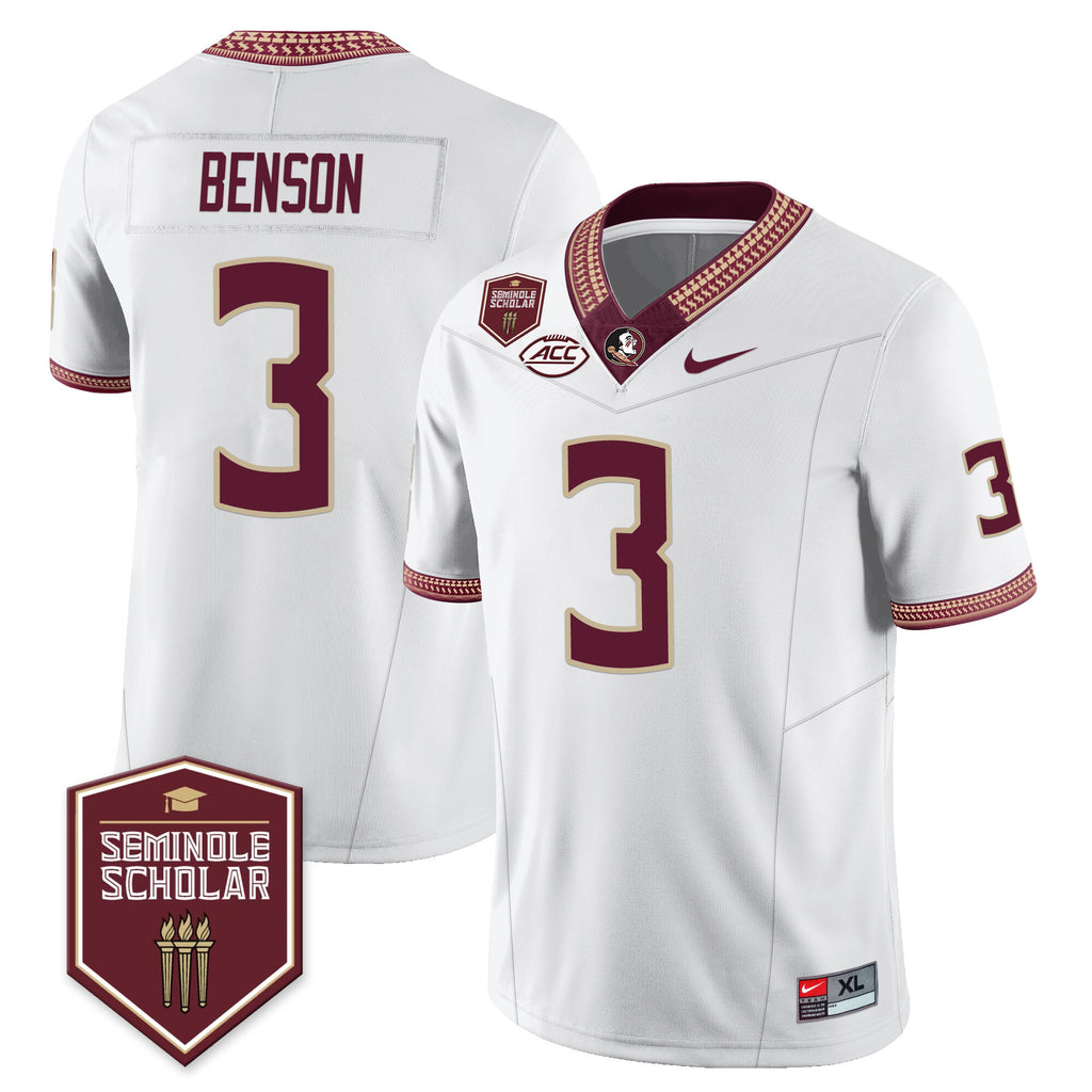 Men’s Florida State Seminoles Football Vapor Jersey – All Stitched