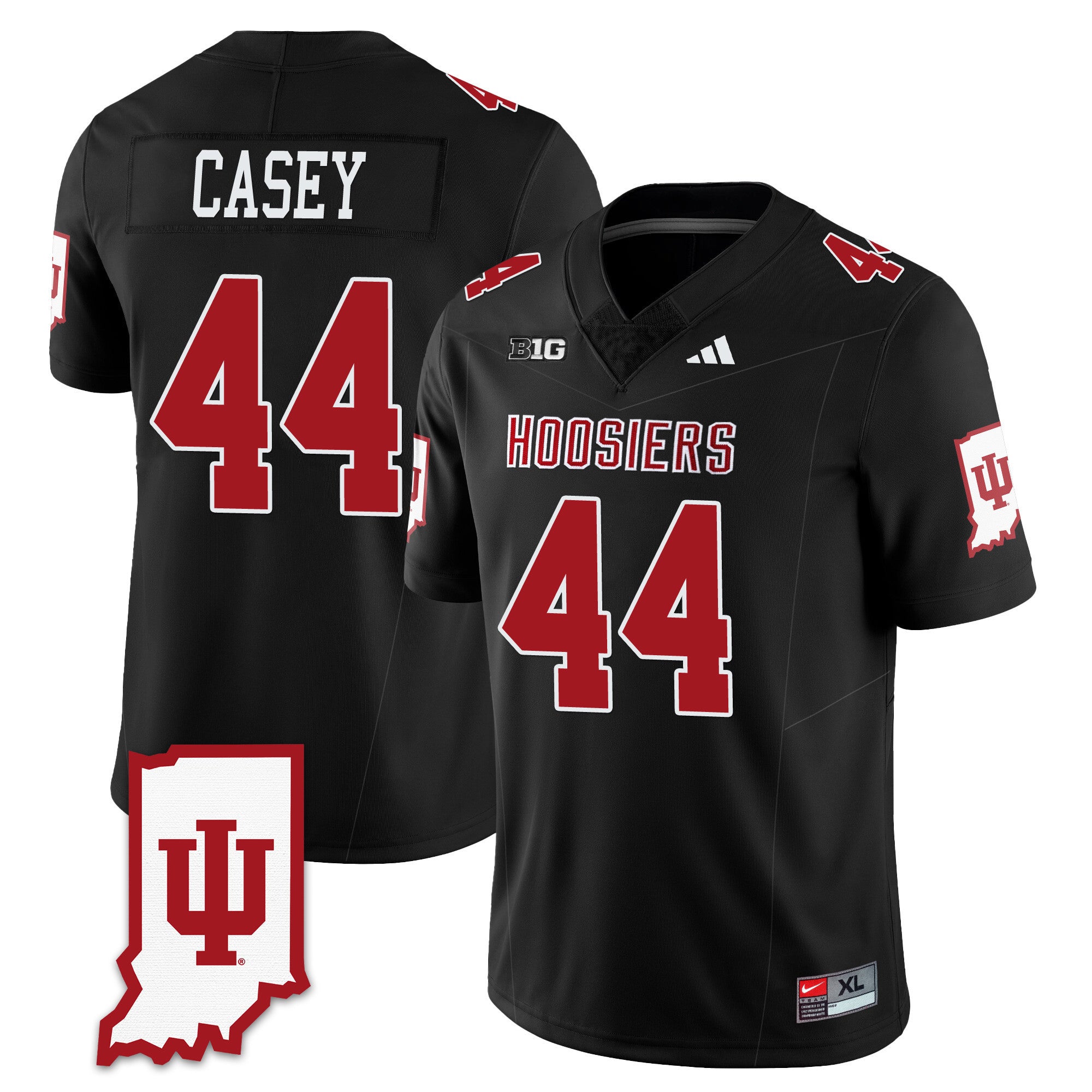 Men's Indiana Hoosiers Football Jersey All Stitched - Indiana Map