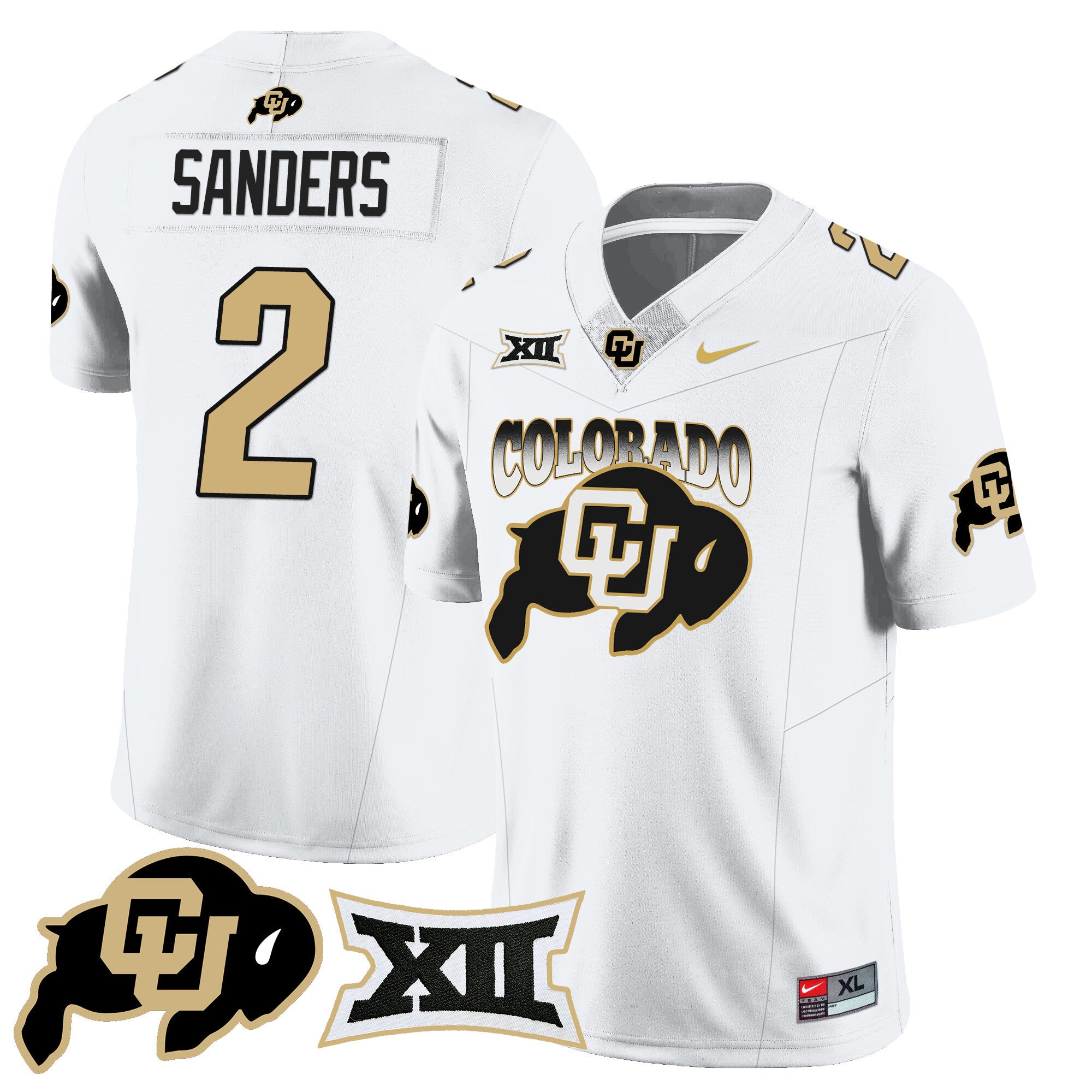 Men's Colorado Buffaloes 2024 Vapor Limited Jersey N2 - All Stitched