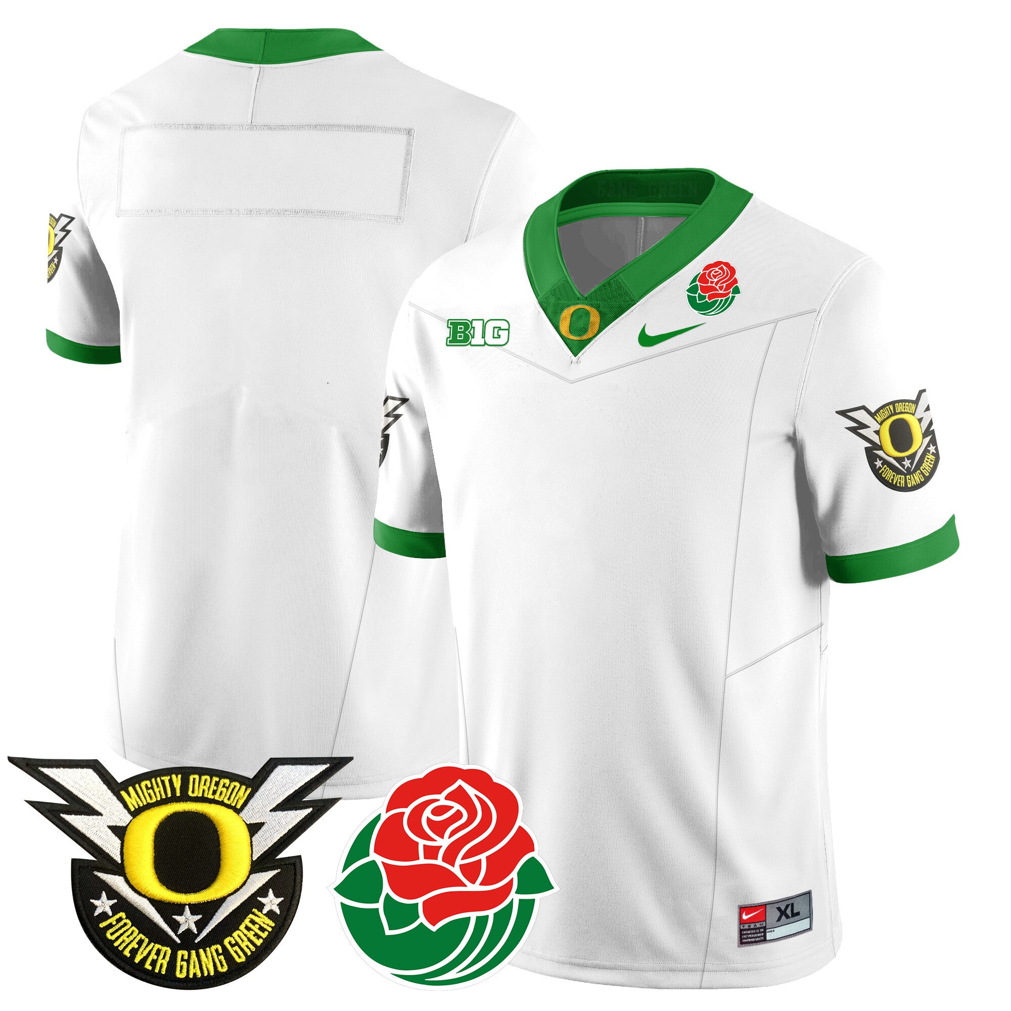 Men's Oregon Ducks 2024 Rose Bowl Jersey N2 - All Stitched 412VTHNJS003