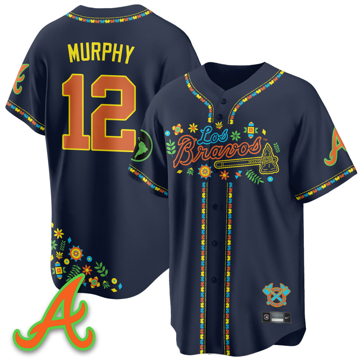 Atlanta Braves 2025 "Los Bravos" Jersey - All Stitched