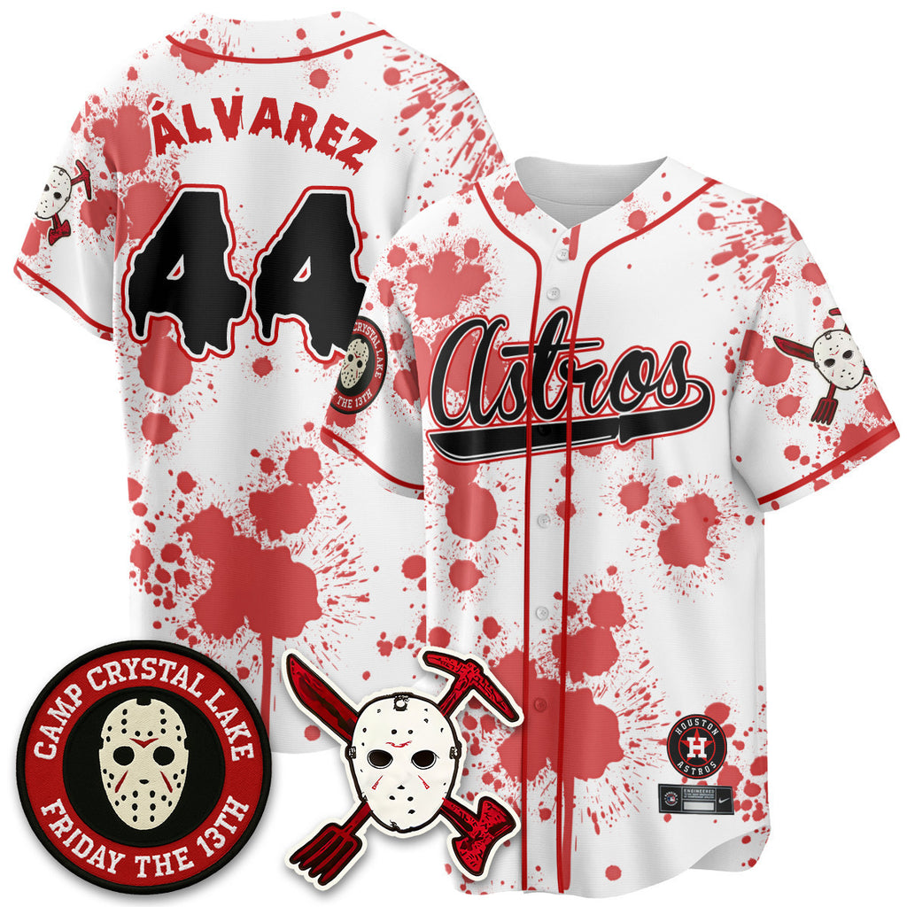 Custom Houston Astros "Friday the 13th" Jersey - All Stitched