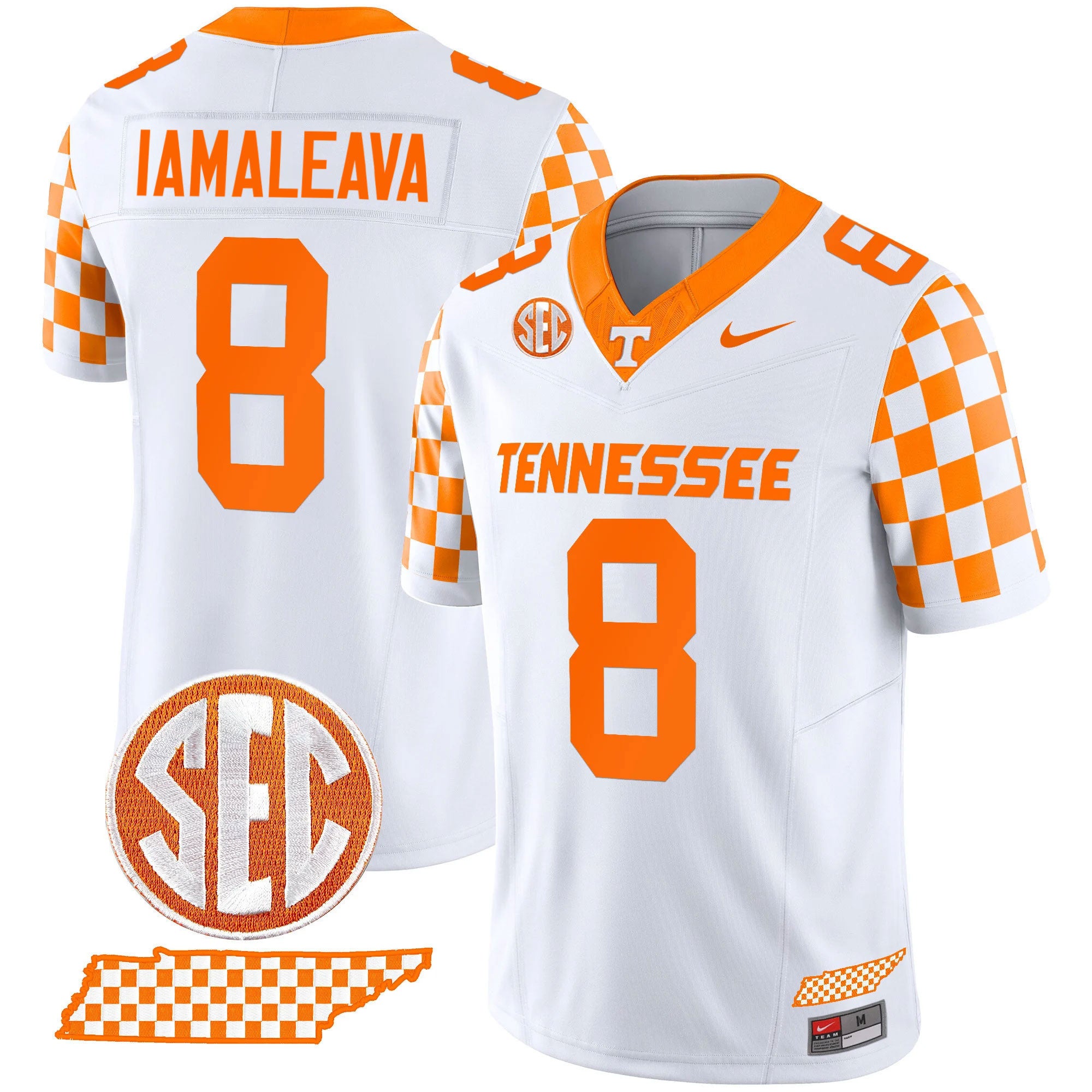 Men's Tennessee Volunteers 2024 Checkerboard Vapor Limited Jersey - All Stitched