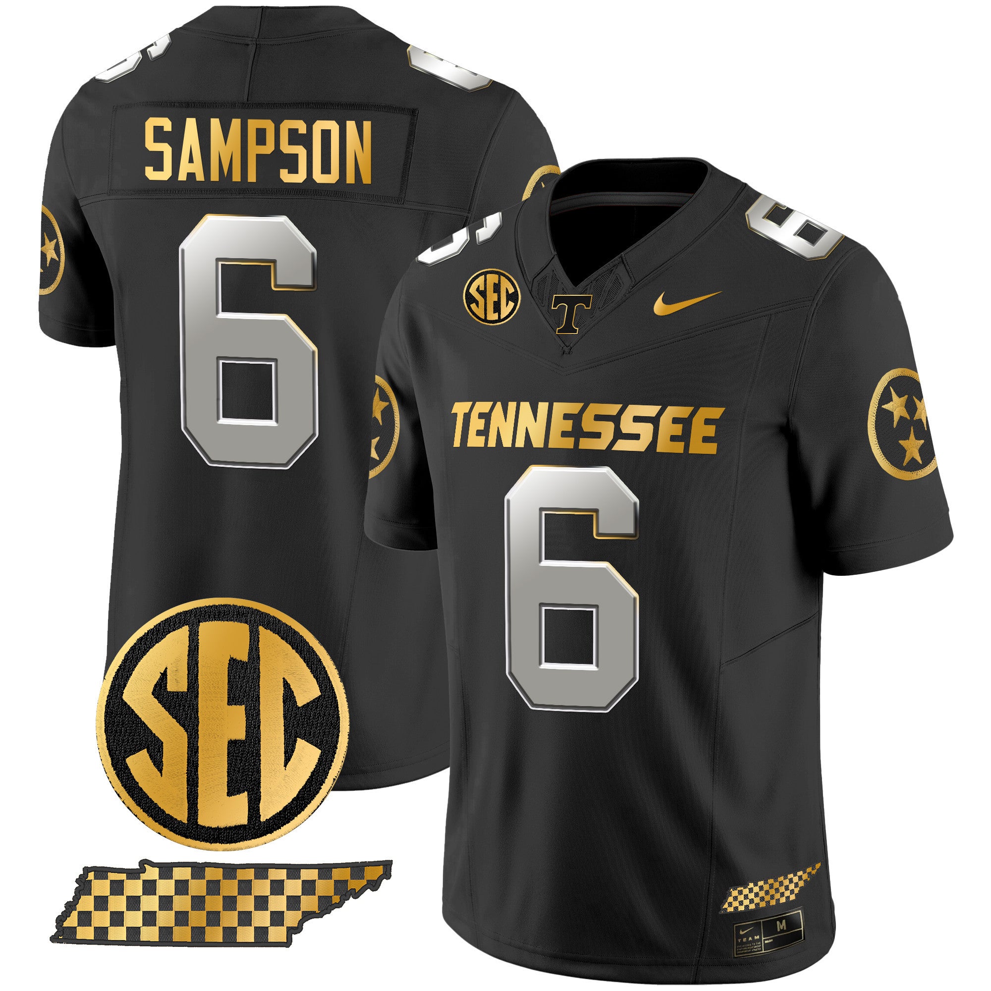 Men's Tennessee Volunteers 2024 Gold Vapor Premier Limited Jersey - All Stitched