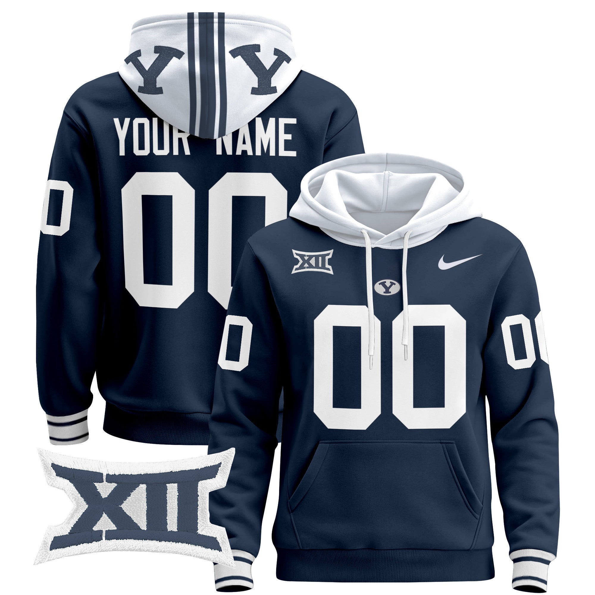BYU Cougars 2024 Custom Pullover Hoodie