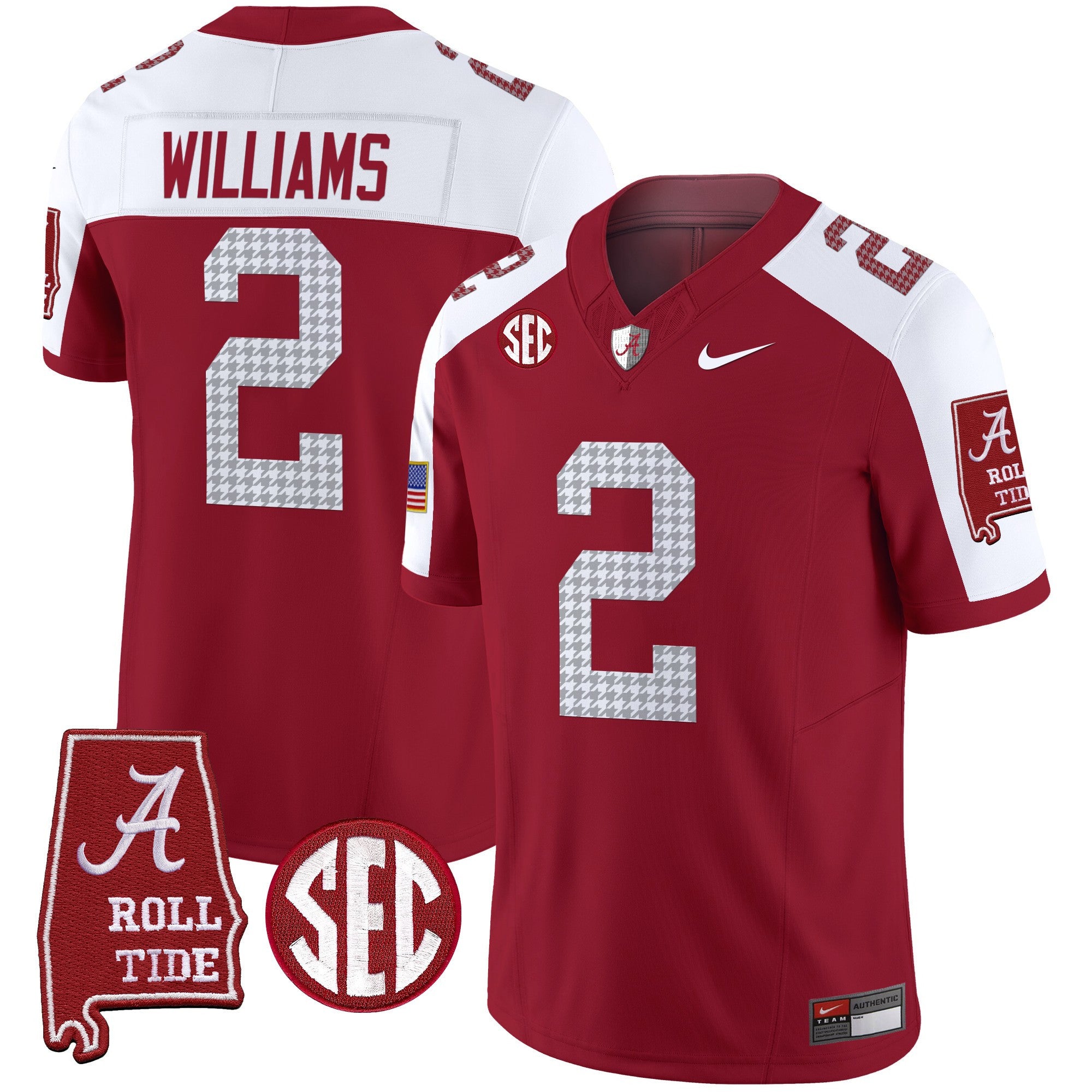 Men's Alabama Crimson Tide Pro Combat Vapor Limited Jersey - All Stitched