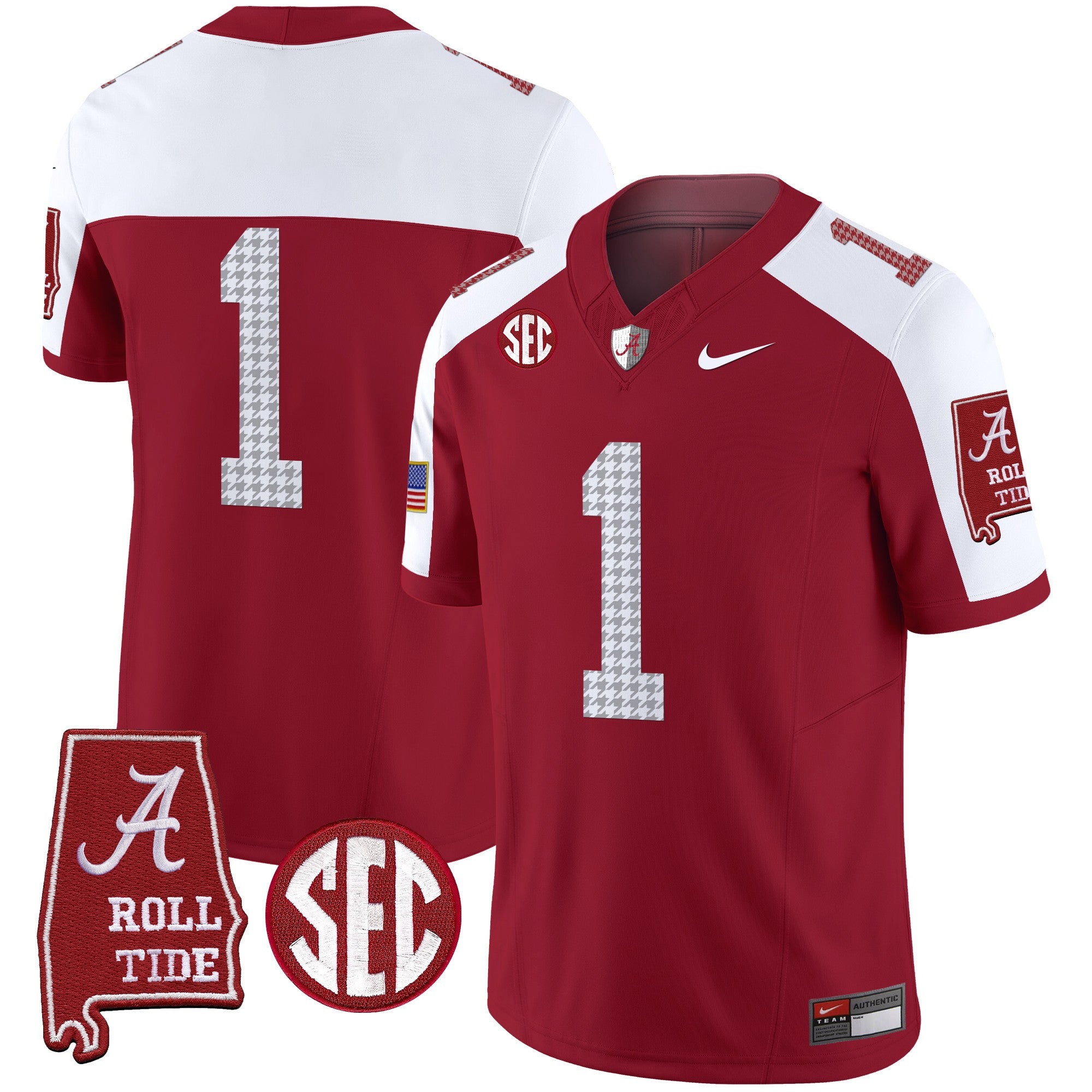 Men's Alabama Crimson Tide Pro Combat Vapor Limited Jersey - All Stitched