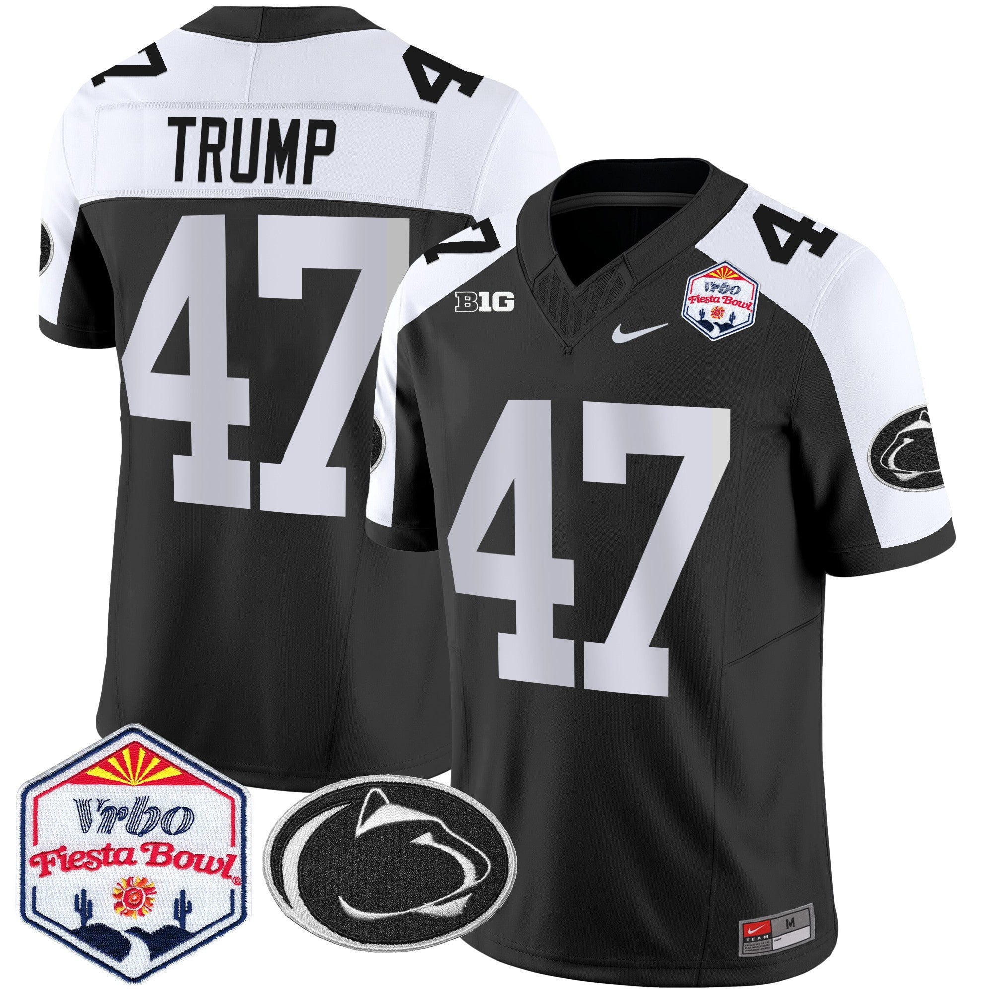 Men's Penn State Nittany Lions 2024 The Fiesta Bowl Patch Vapor Limited Jersey - All Stitched