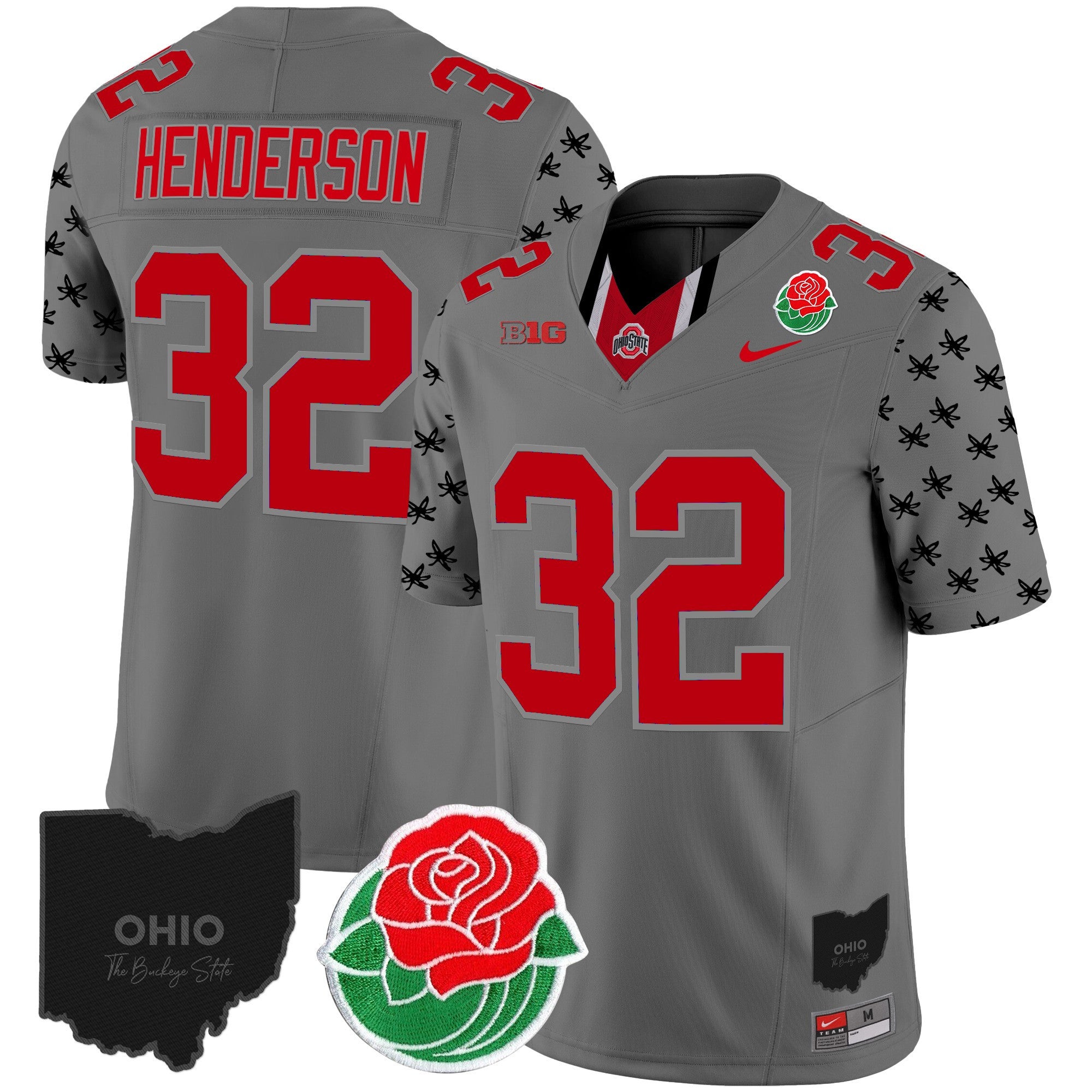 Men's Ohio State Buckeyes Rose Bowl Vapor Limited Jersey - All Stitched