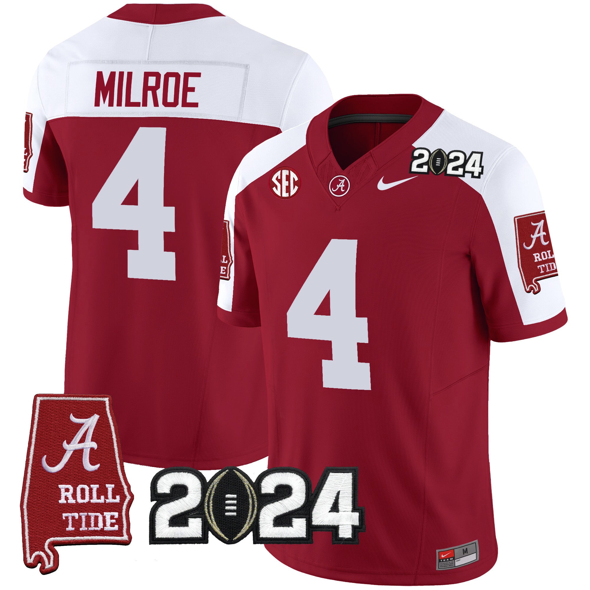 Men's Alabama Crimson Tide 2024 Vapor Limited Jersey - All Stitched