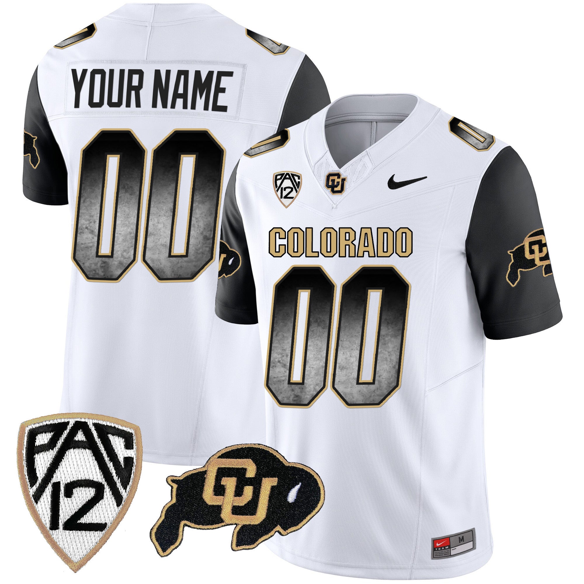 Colorado Buffaloes Arch Smoke Vapor Custom Jersey - All Stitched