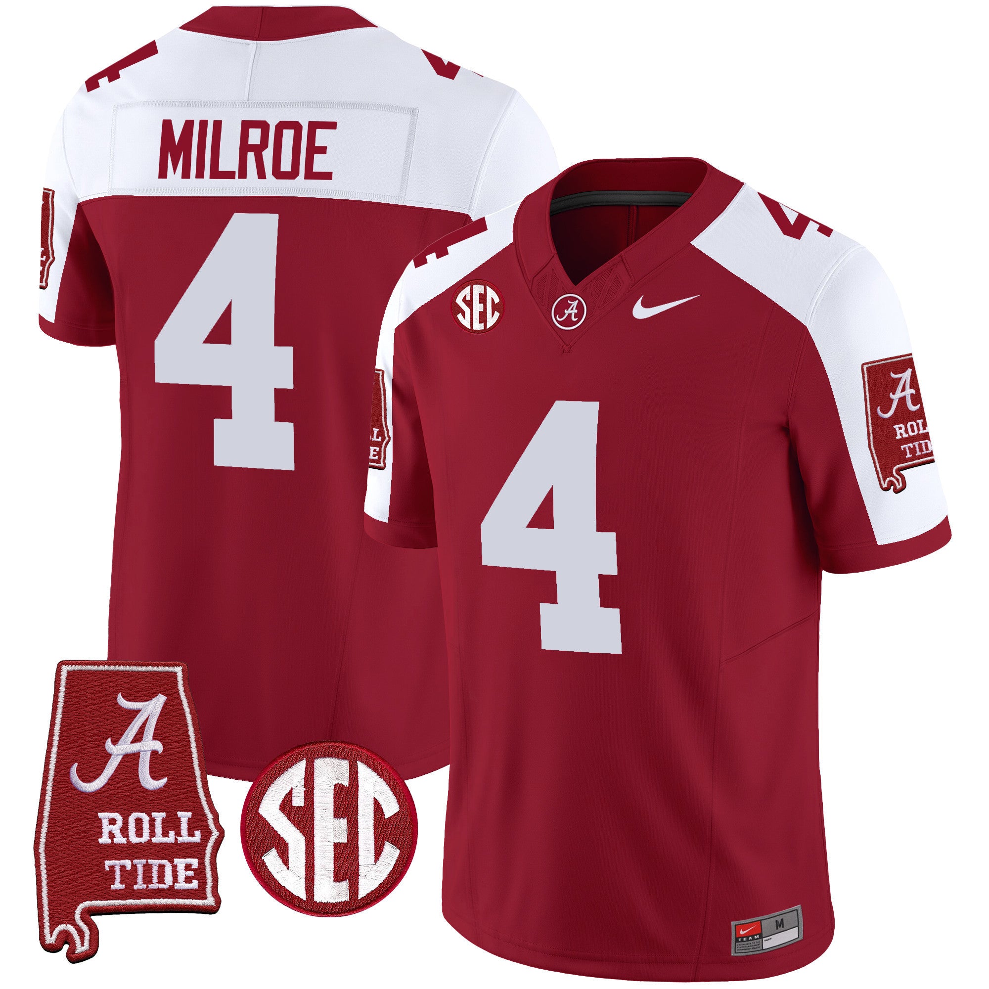 Men's Alabama Crimson Tide Vapor Limited Jersey V5 - Alabama Map - All Stitched