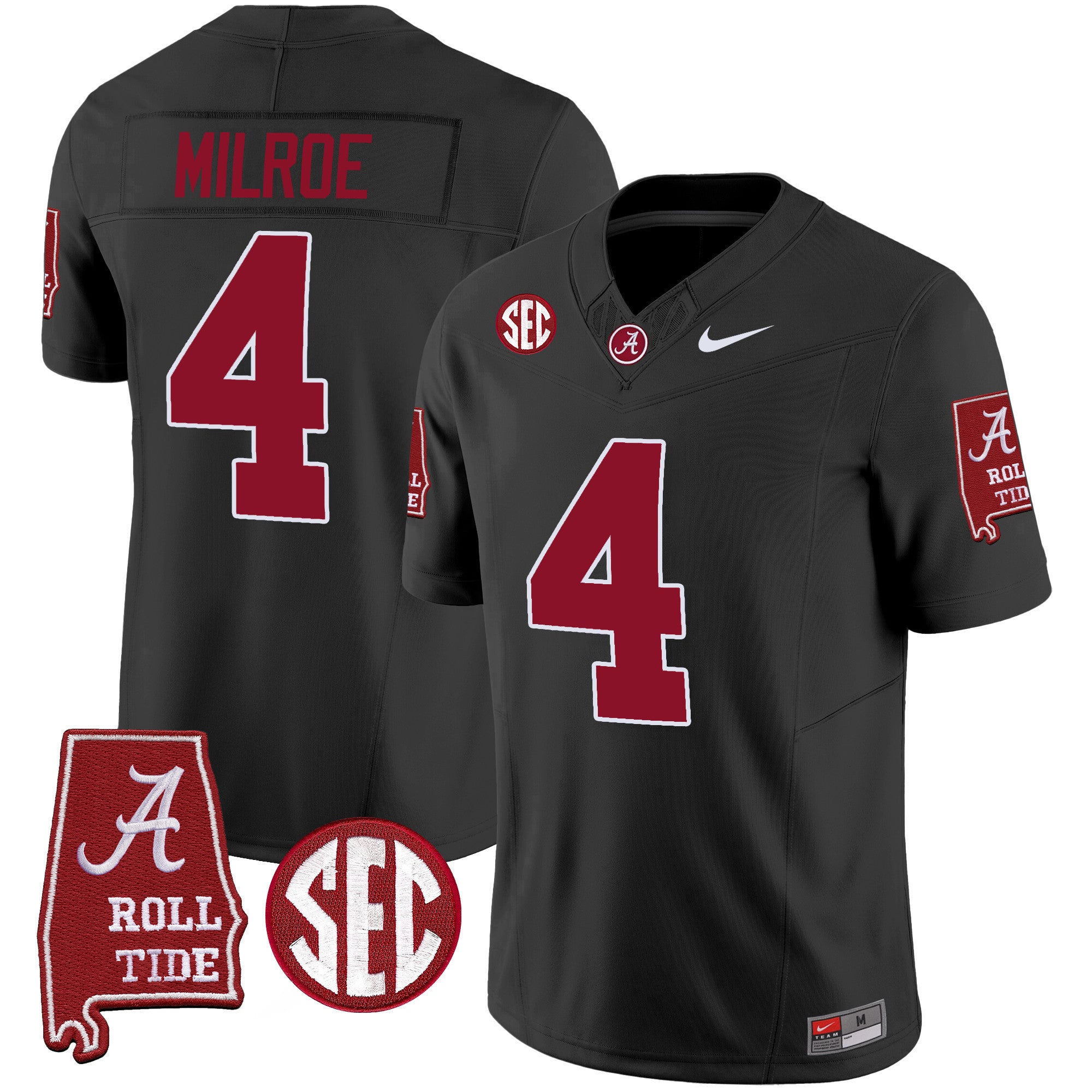 Men's Alabama Crimson Tide Vapor Limited Jersey V5 - Alabama Map - All Stitched