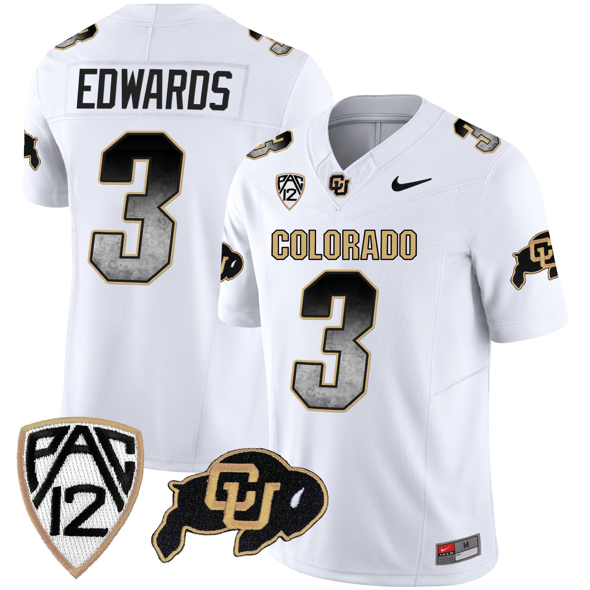 Men's Colorado Buffaloes Arch Smoke Vapor Jersey - All Stitched