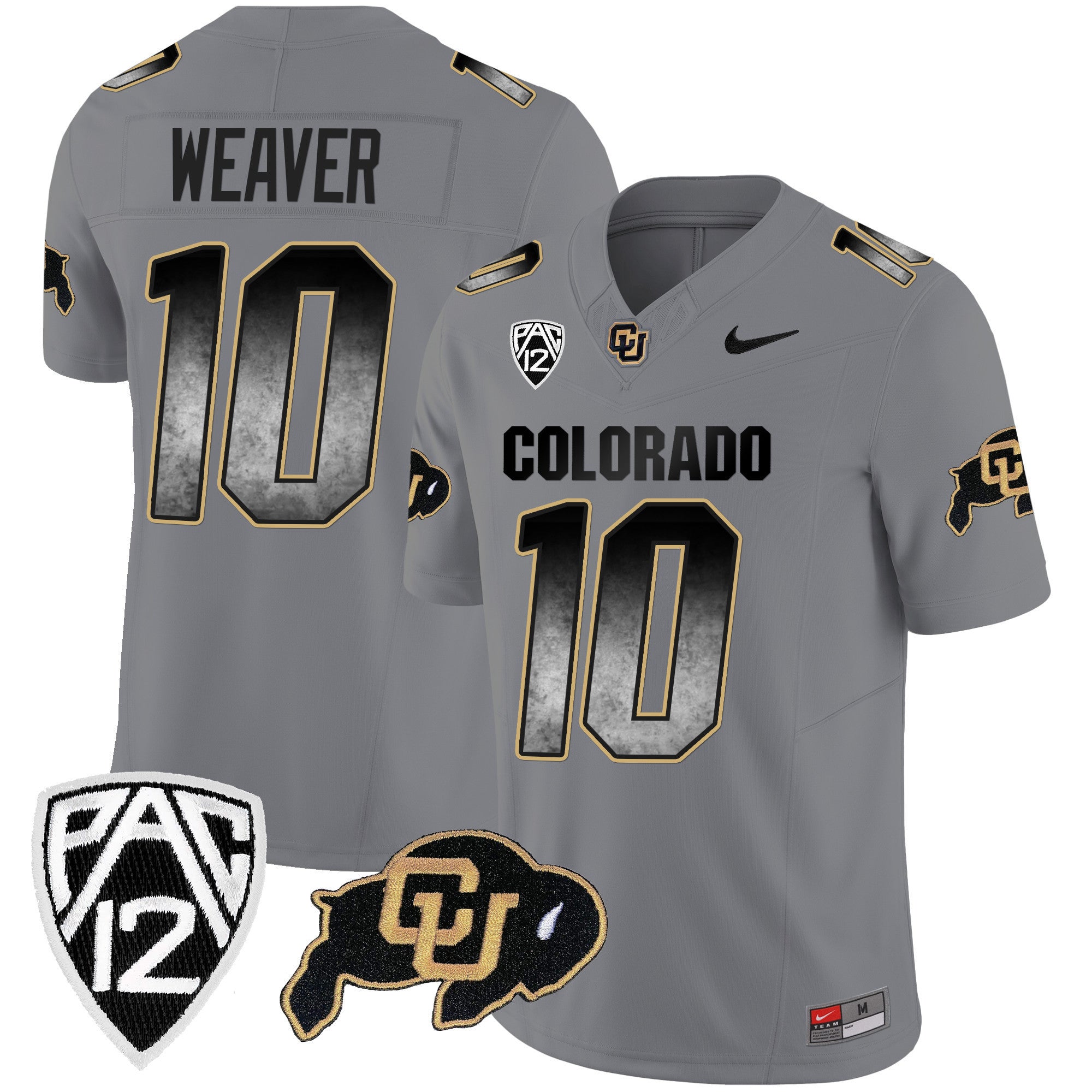 Men's Colorado Buffaloes Arch Smoke Vapor Jersey - All Stitched