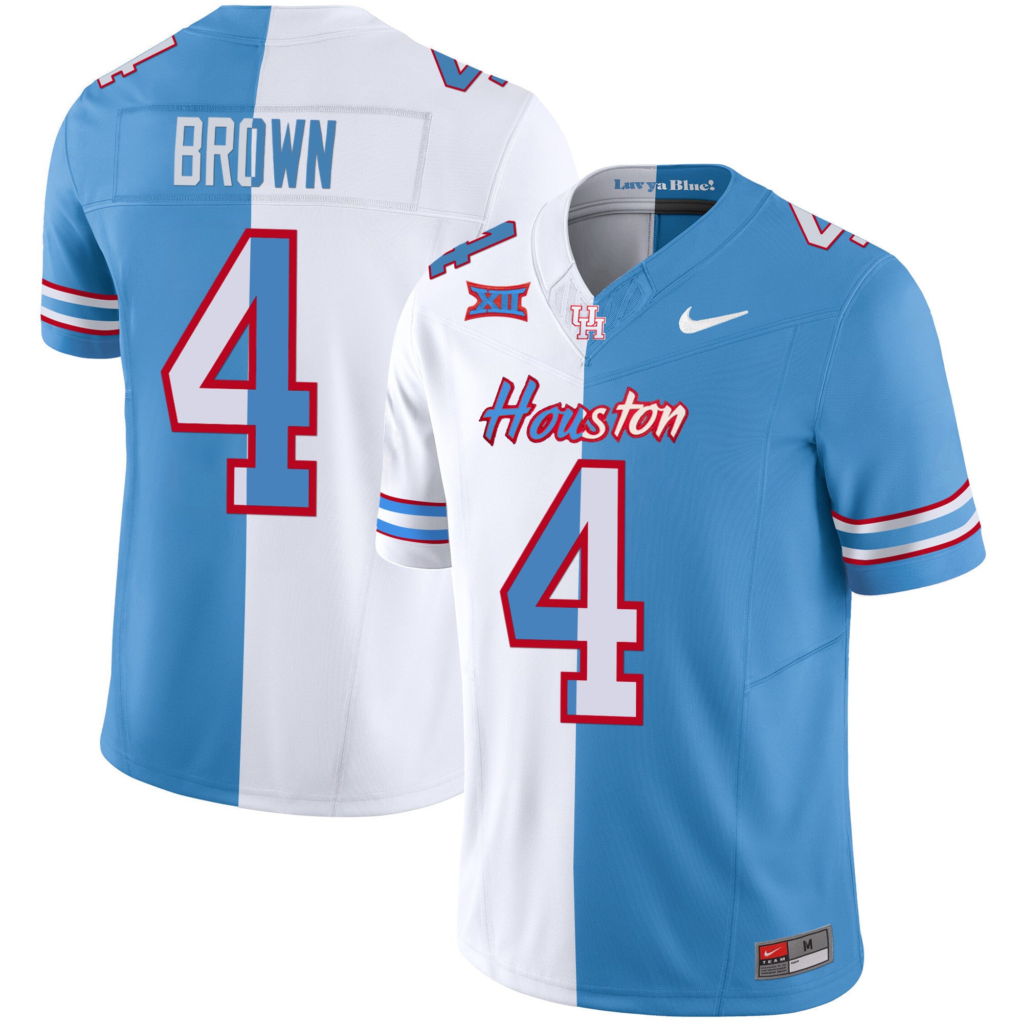 Men's Houston Cougars 2023 Oilers Inspired Vapor Jersey V5 - All Stitched
