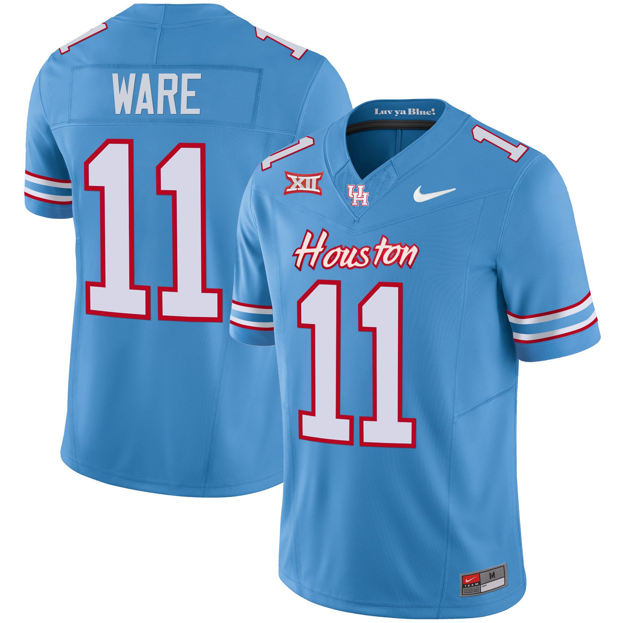 Men's Houston Cougars 2023 Oilers Inspired Vapor Jersey V5 - All Stitched