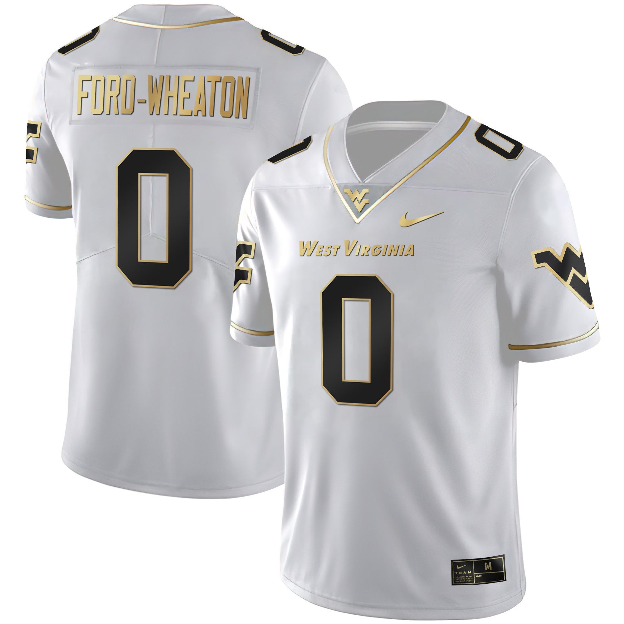 Men's Mountaineers Black Limited & Gold Vapor Jersey - All Stitched