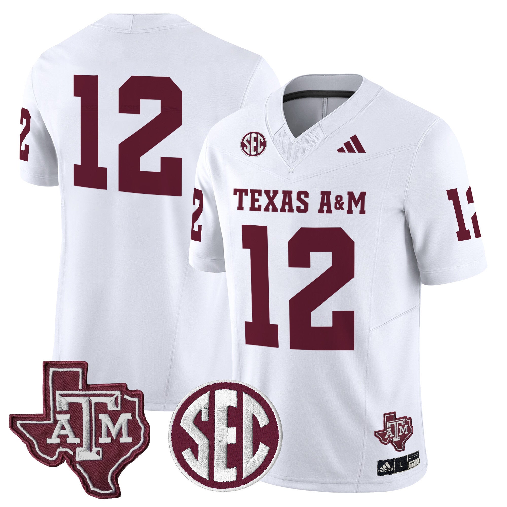 Men's Texas A&M Aggies 2024 Vapor Limited Jersey - All Stitched