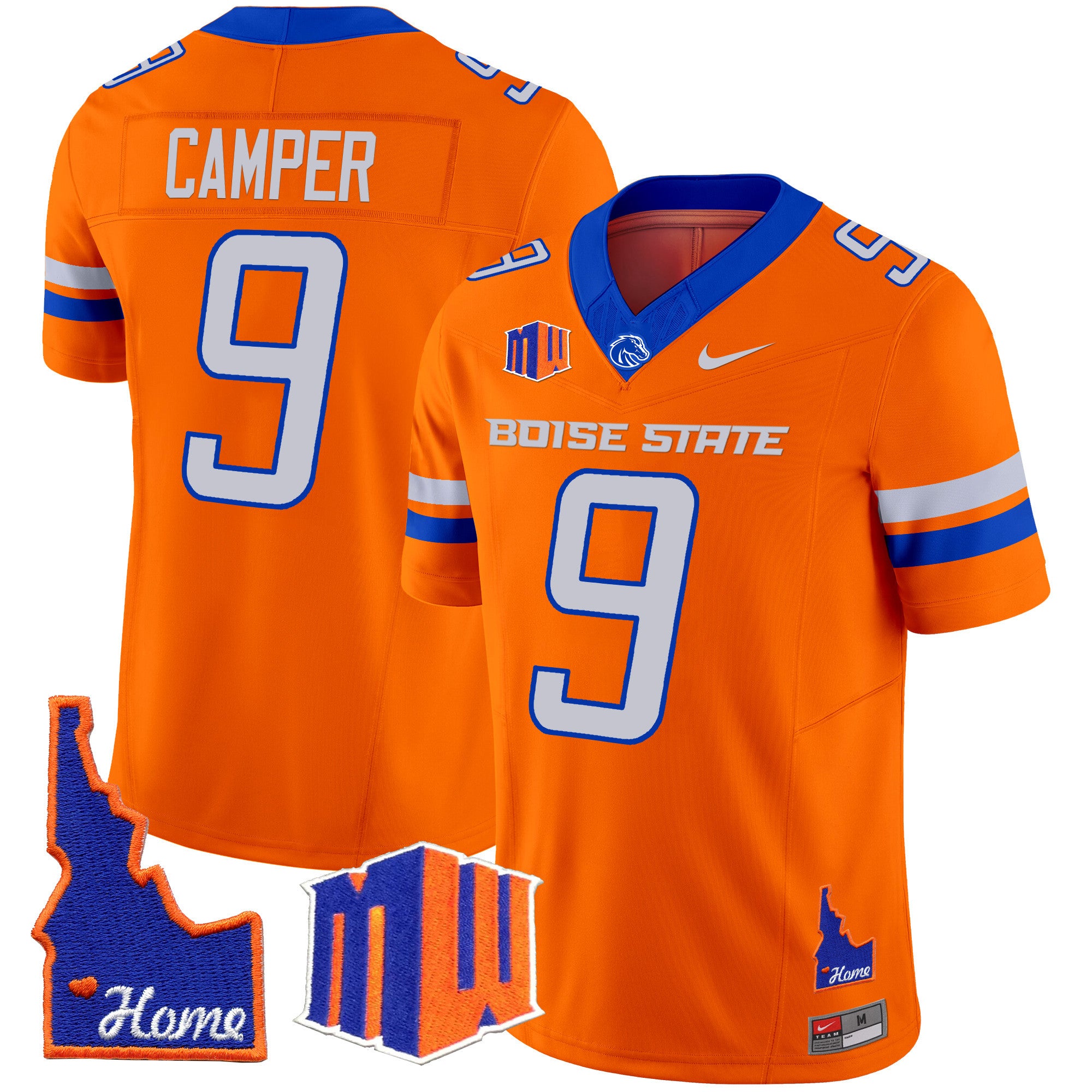 Men's Boise State Broncos 2024 Home Patch Vapor Limited Jersey - All Stitched