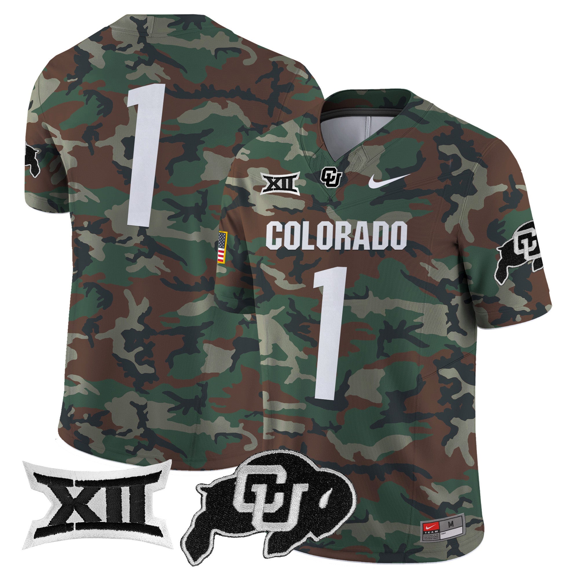 Colorado Buffaloes 2024 Military Vapor Limited Jersey - All Stitched