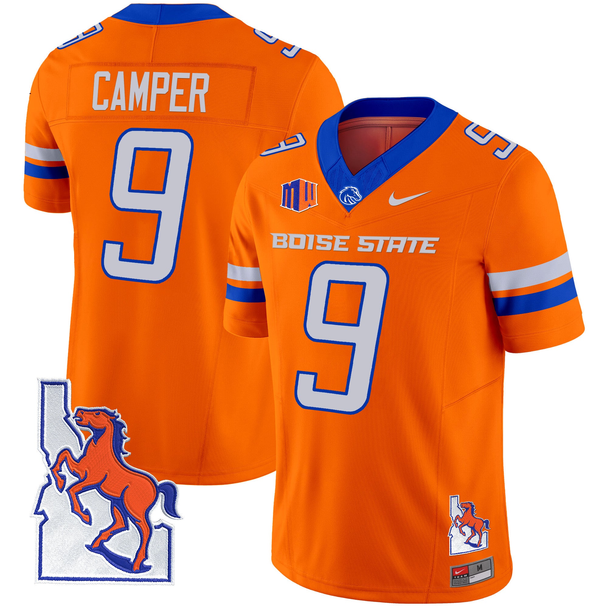 Men's Boise State Broncos 2024 Map Patch Vapor Limited Jersey - All Stitched