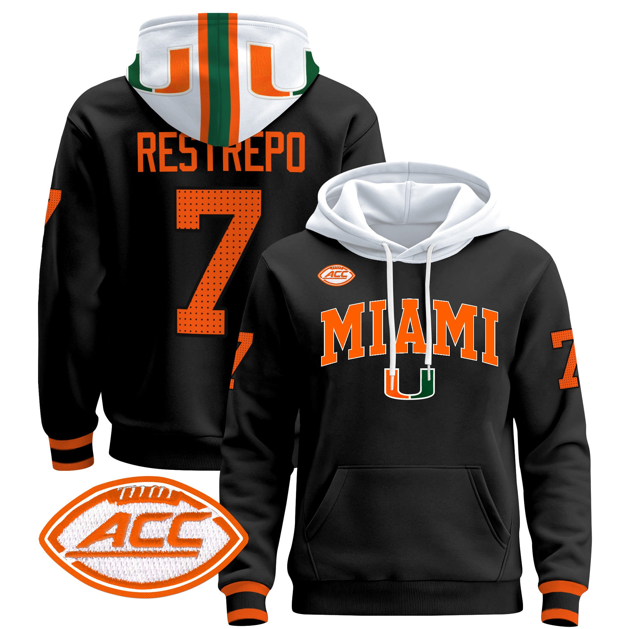 Miami Hurricanes 2024 Pullover Hoodie V2