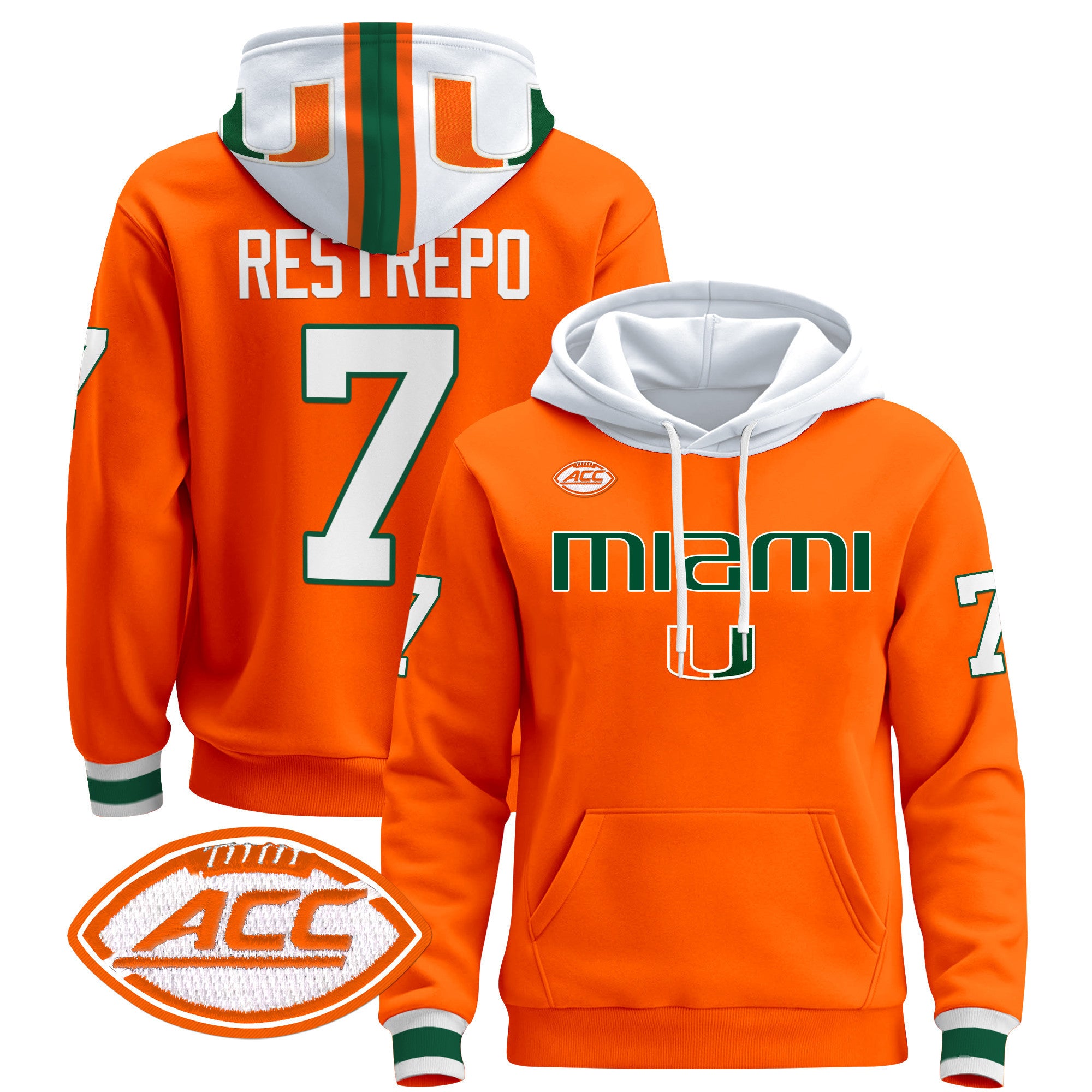 Miami Hurricanes 2024 Pullover Hoodie V3
