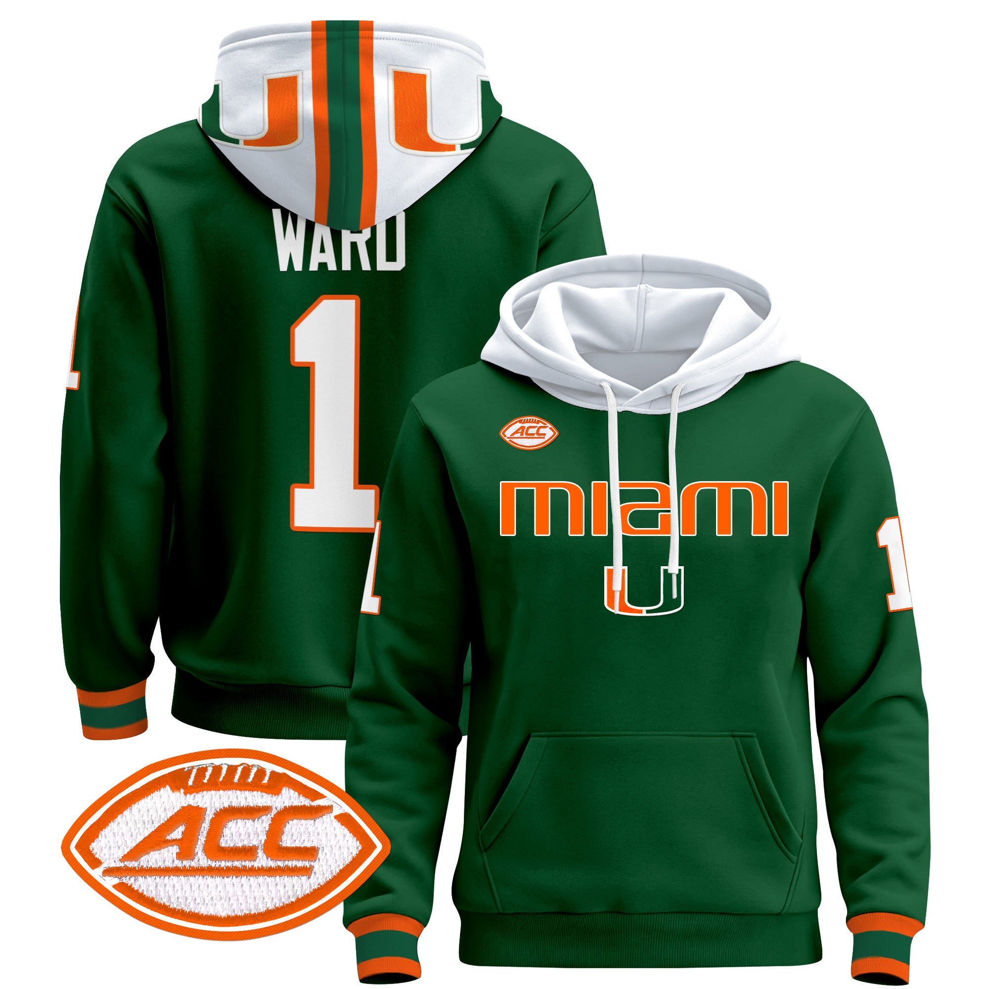 Miami Hurricanes 2024 Pullover Hoodie V3