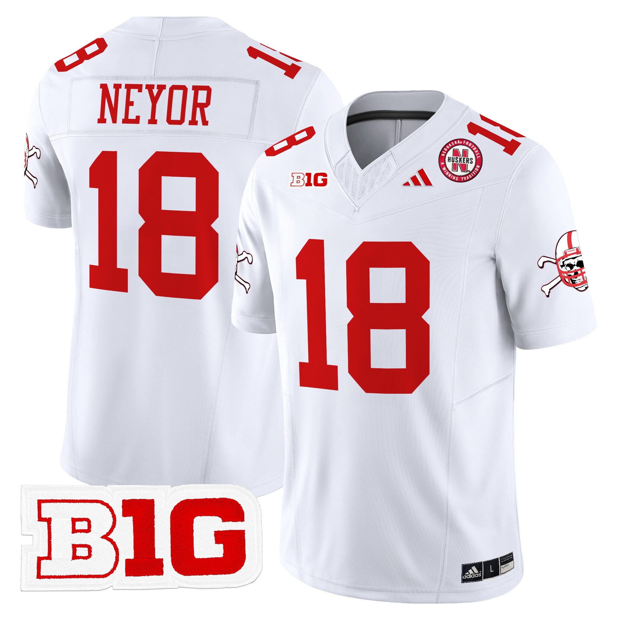 Men's Nebraska Cornhuskers 2025 Vapor Limited Jersey V2 - All Stitched