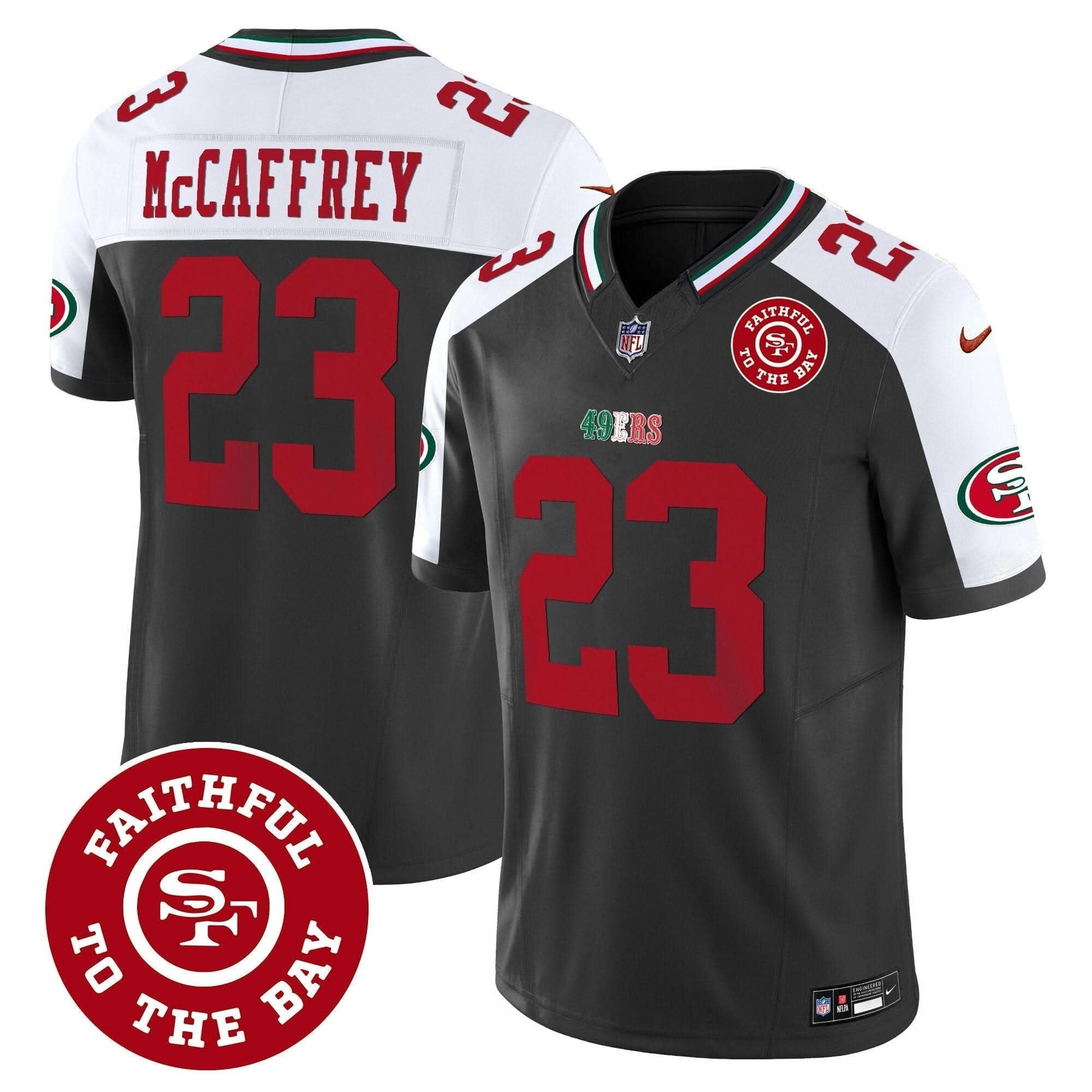 49ers Mexico Faithful To The Bay Patch Vapor Jersey - All Stitched